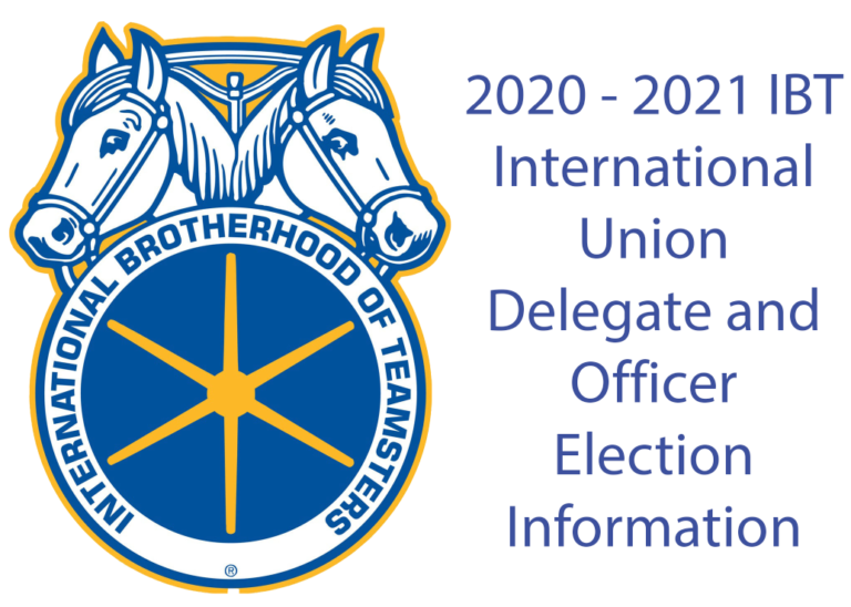 2020-2021 IBT International Union Delegate and Officer Election Information